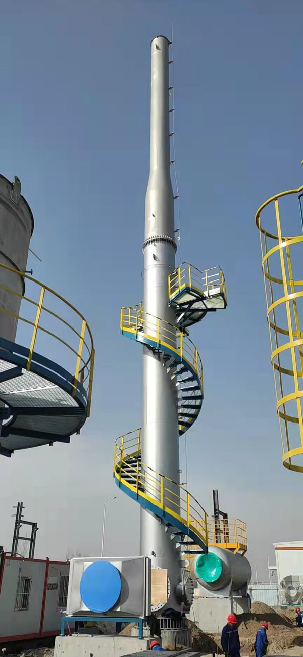 寧夏銀川石化污水處理廠項(xiàng)目口徑DN1400mm,高度30米